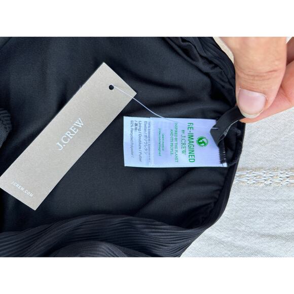 NWT J.Crew‎ Black Ribbed Bikini Bottom, Size S - Picture 6 of 7